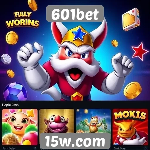 Variedade de jogos disponíveis no 601bet