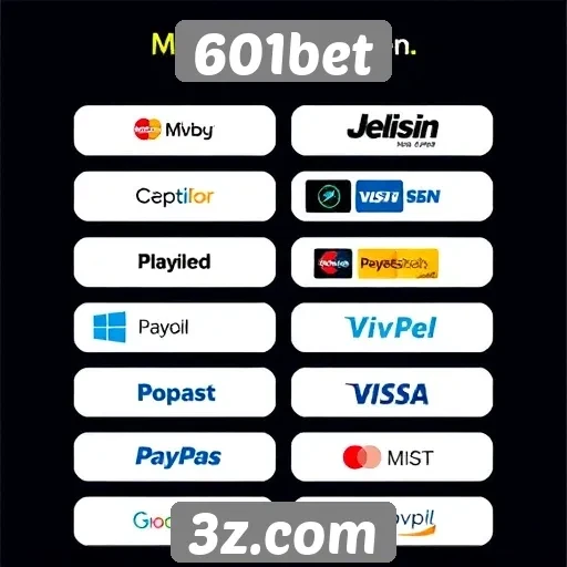 Comparação de métodos de pagamento disponíveis no 601bet