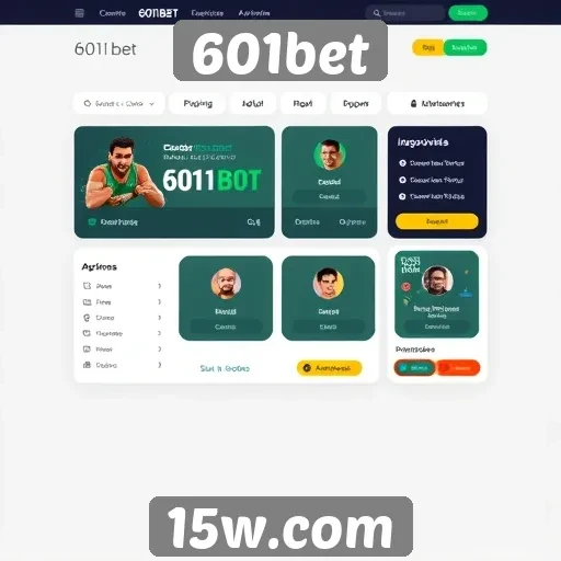 Interface do usuário do 601bet é intuitiva